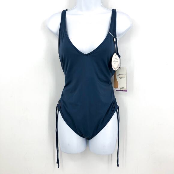 CONTOURS COCO REEF Keepsake Stellar One-Piece Swimsuit  US 14 38C Slate Ble NWT - Picture 3 of 12
